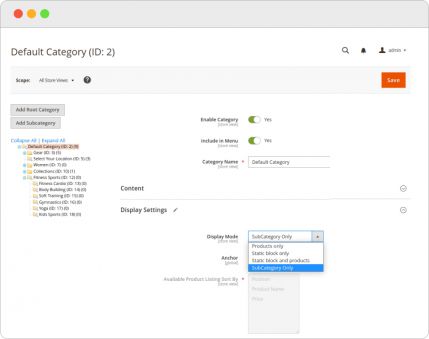 magento-subcategory-display-setting-1