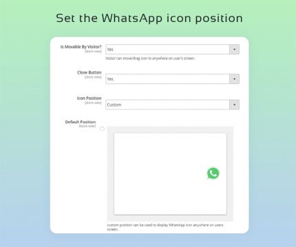 set-the-whatsapp-icon-position