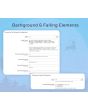 Add custom background images & falling elements to enhance your festive campaigns.