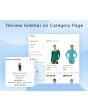 Add recent review sidebar on category pages. Admin can display review sidebar in the left sidebar using a backend configuration.